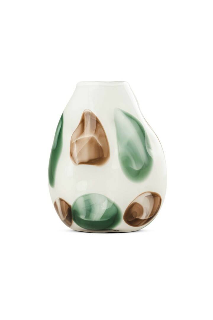 CAM VAZO YEŞİL KAHVE DETAY