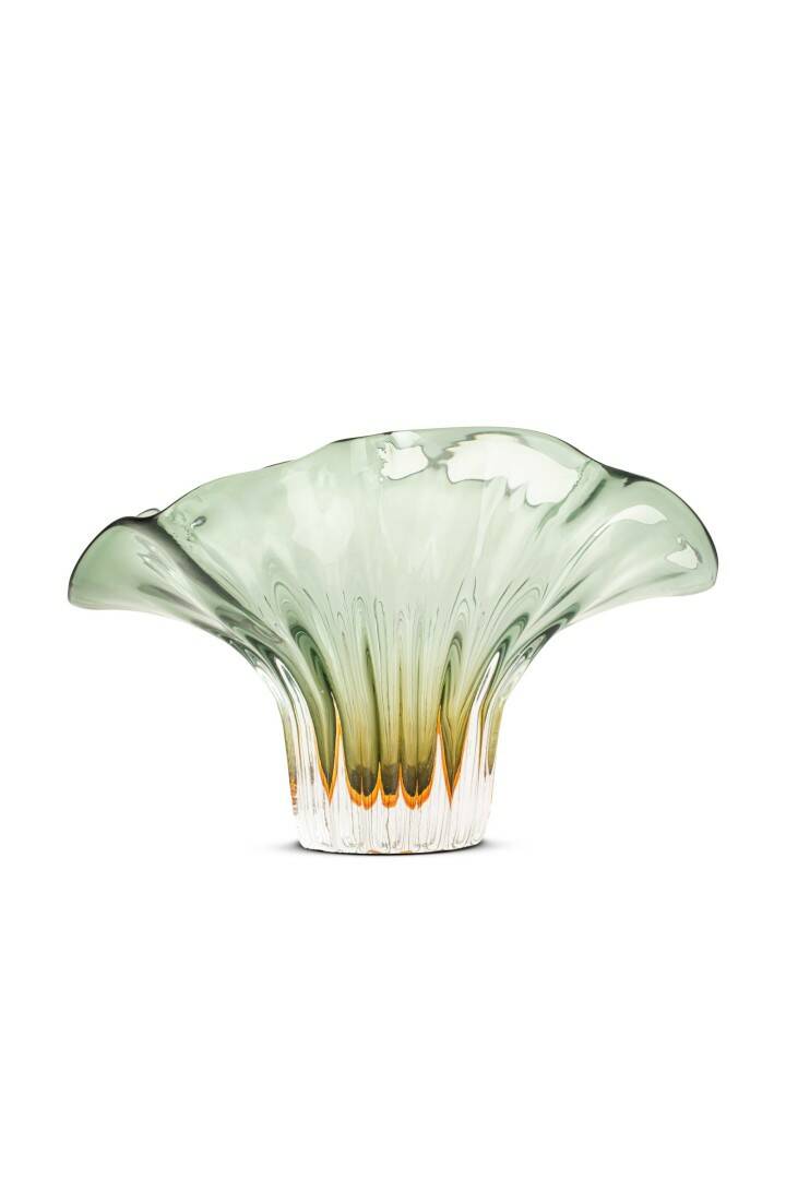 İTHAL CAM YEŞİL DETAY VAZO