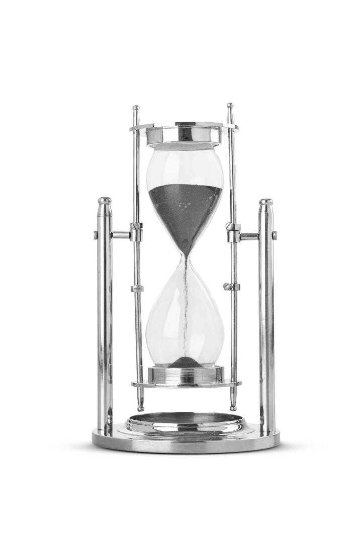 Dekoratif İthal Silver Kum Saati