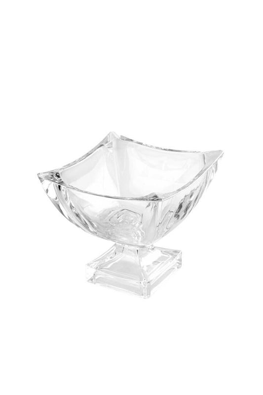 AYAKLI İTHAL CAM SUNUM KASESİ