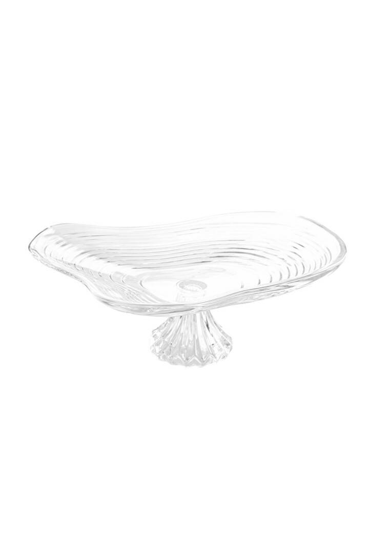 İTHAL AYAKLI CAM SUNUM KASESİ