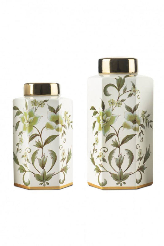 BEYAZ GOLD KAPAK YAPRAK DESEN KÜP