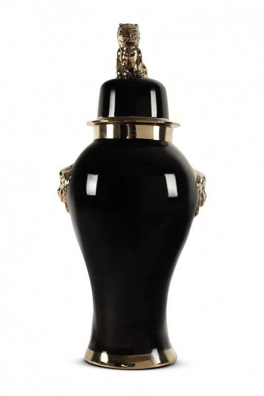 SİYAH GOLD ASLAN DETAYLI KÜP