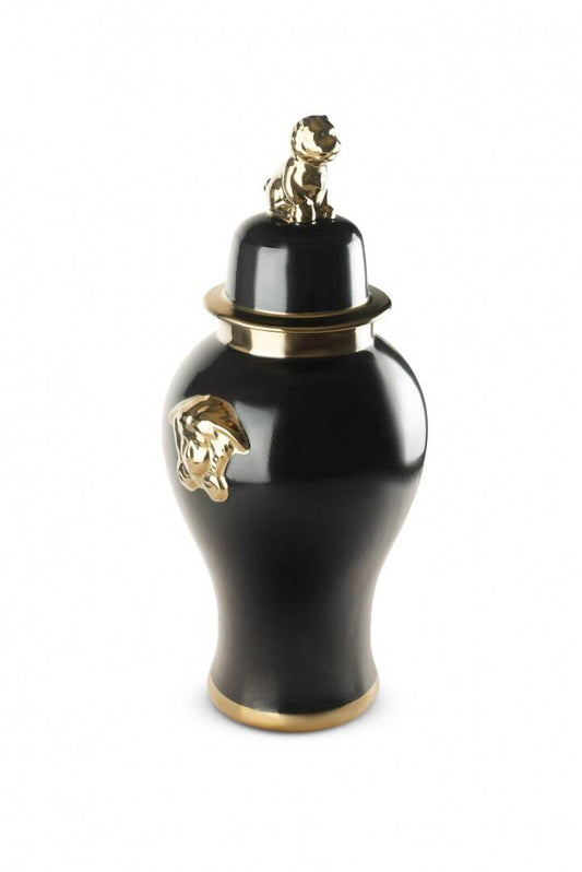 SİYAH GOLD ASLAN DETAYLI KÜP