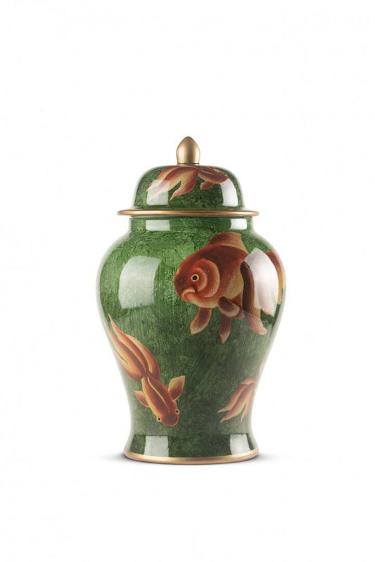 YEŞİL GOLD DETAY TURUNCU BALIK KÜP