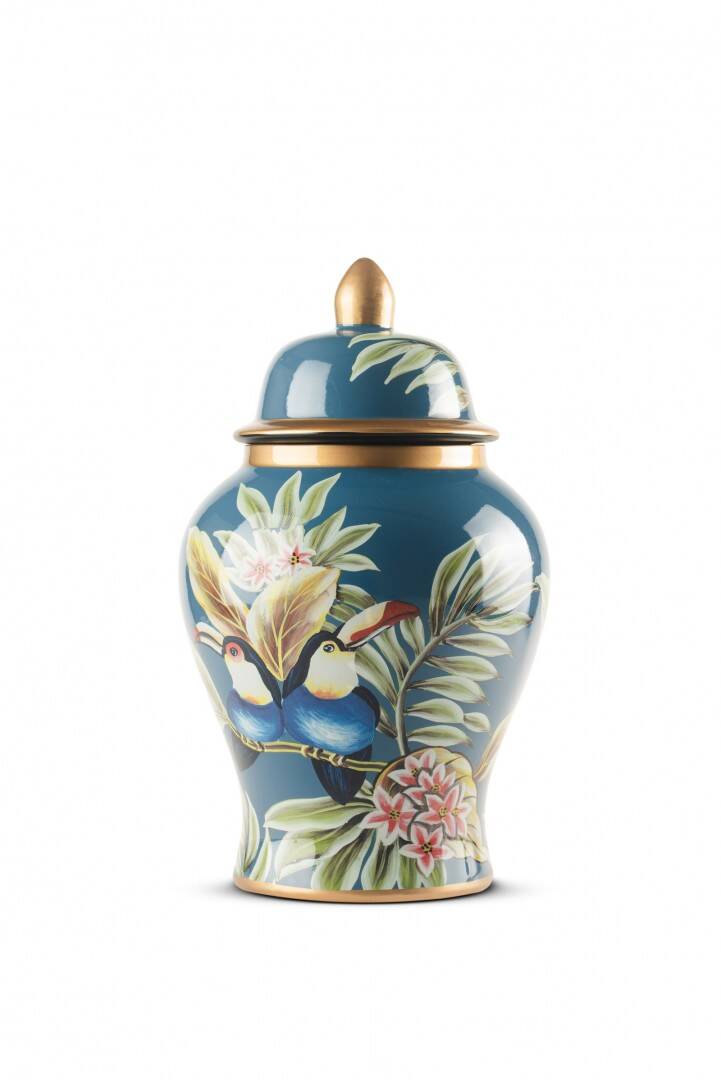 MAVİ PAPAĞAN GOLD DETAY KÜP