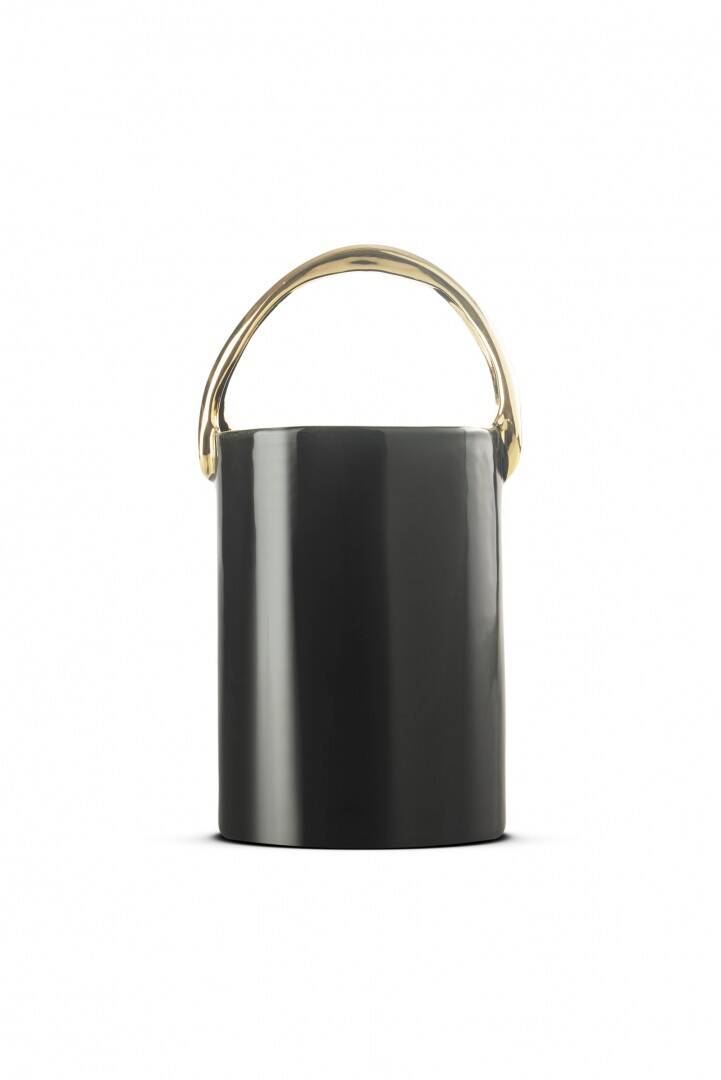 SİYAH GOLD DETAYLI SERAMİK OBJE