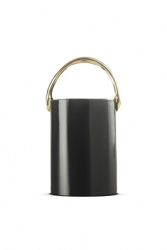 SİYAH GOLD DETAYLI SERAMİK OBJE