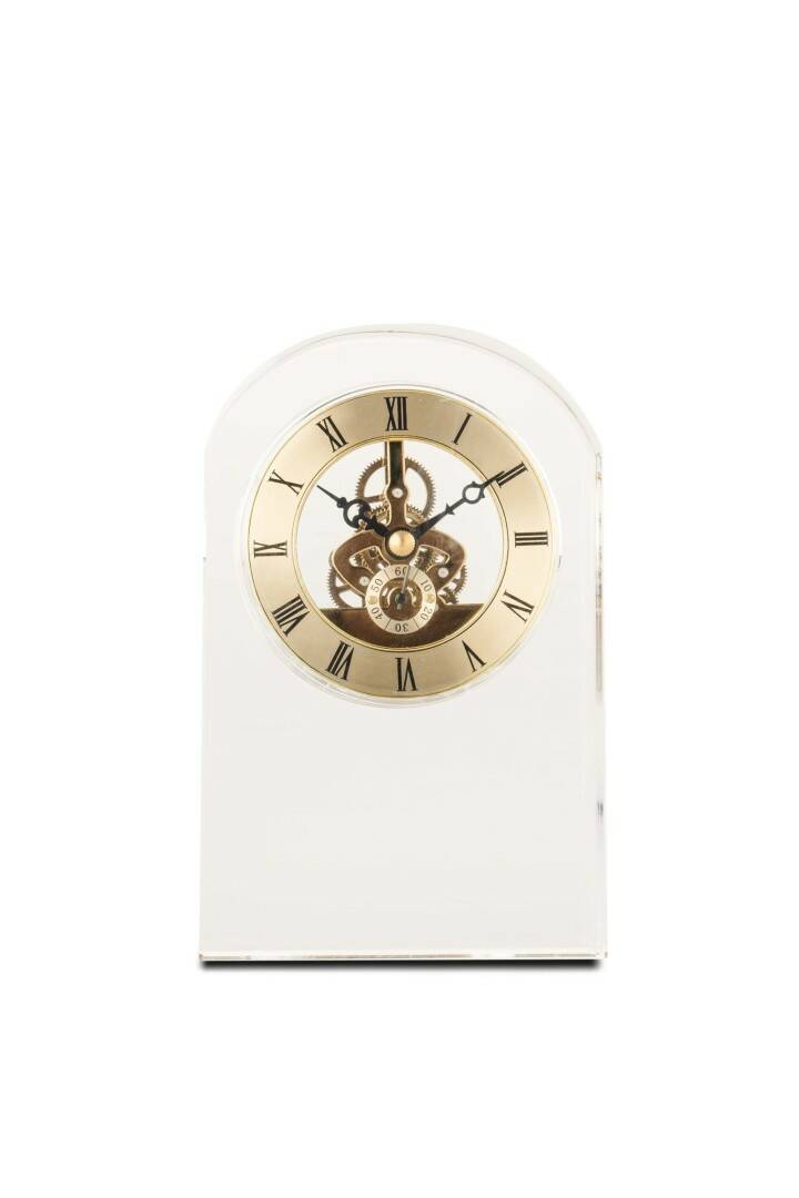 Dekoratif Kristal İthal Gold Masa Saati