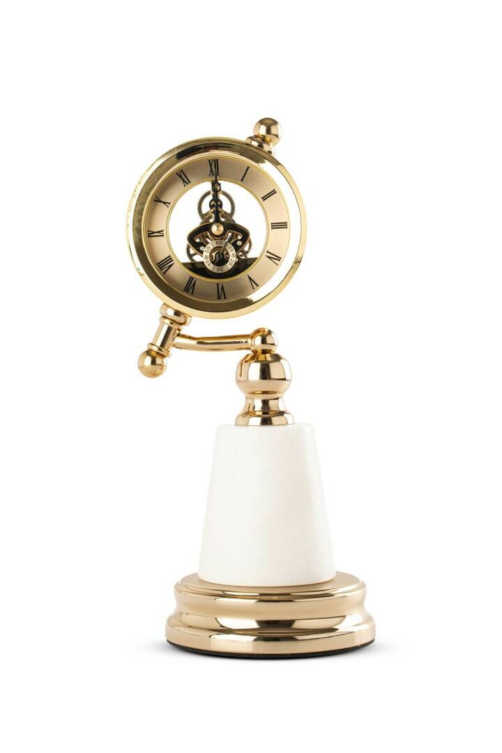 Dekoratif İthal Gold Detay Masa Saati
