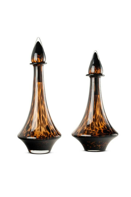 İTHAL DESENLİ KAHVERENGİ ŞİŞE VAZO