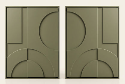 54x74 CM Hypati Alen Series Set Tablo
