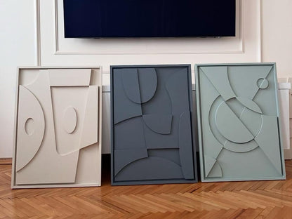 54x84 CM Formetta 3 Adet Tablo Set