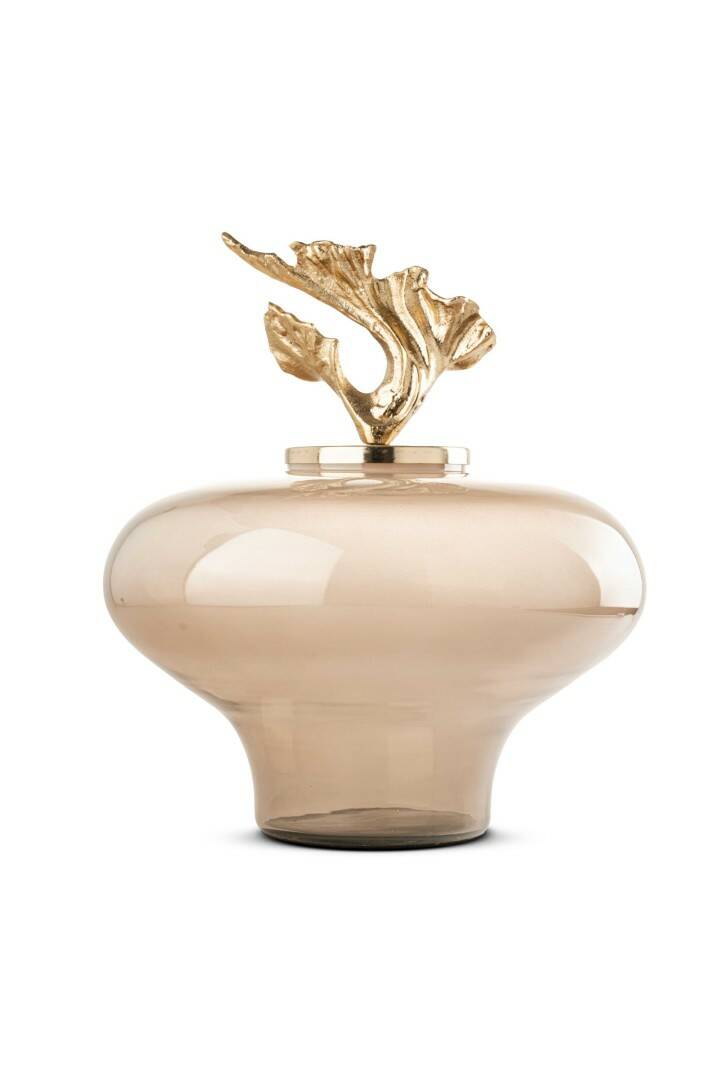 İTHAL METAL KAPAK CAM OBJE